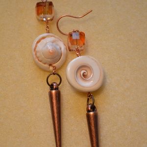 Shell and Spike Earrings!